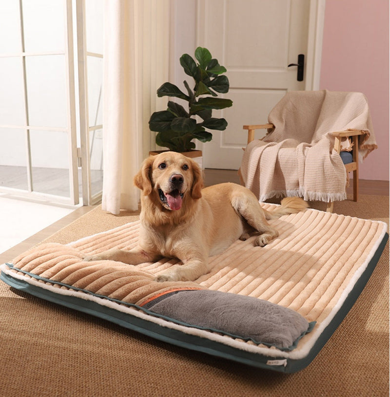 Cama Retangular com Travesseiro para Pets