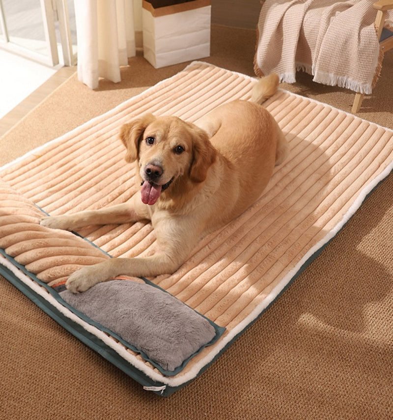 Cama Retangular com Travesseiro para Pets