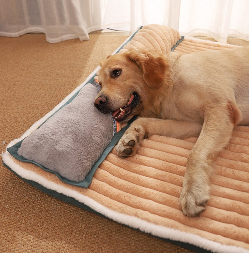 Cama Retangular com Travesseiro para Pets